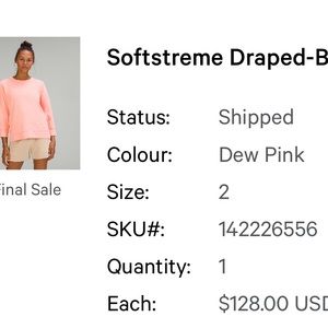 Lulu / Lululemon soft steam crew neck